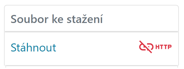Nedostupné URL
